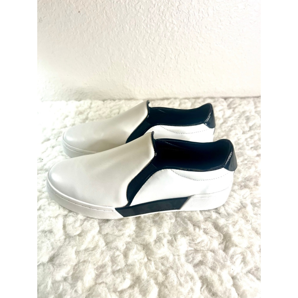 Michael Kors Brenden White Leather slip-on fashion sneakers women size 8M - Picture 5 of 9